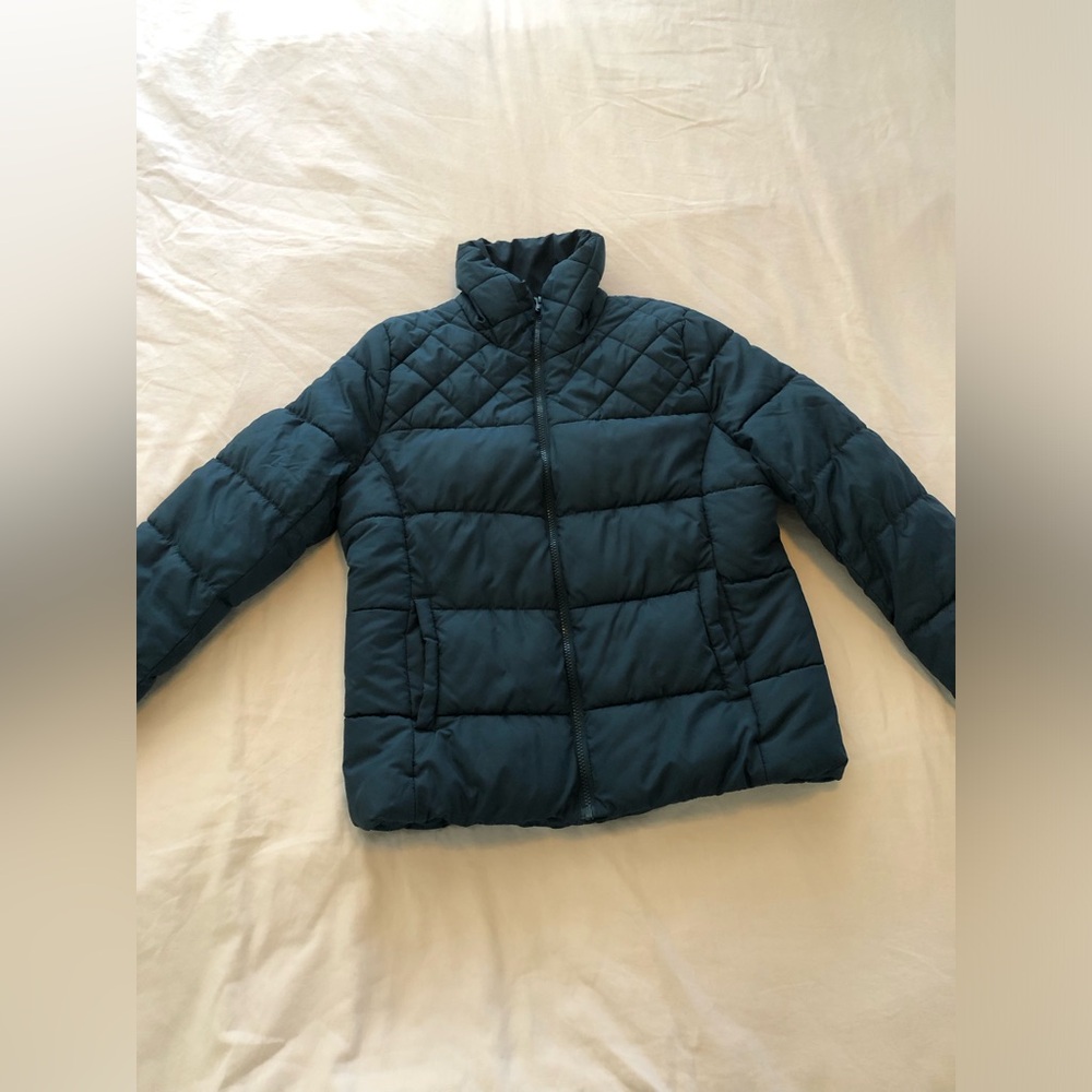 Old navy green puffer jacket